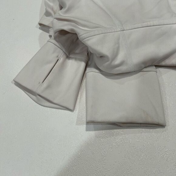 Fabletics White Long Sleeve Crop Top Women’s XL High Neck Activewear - Picture 7 of 9